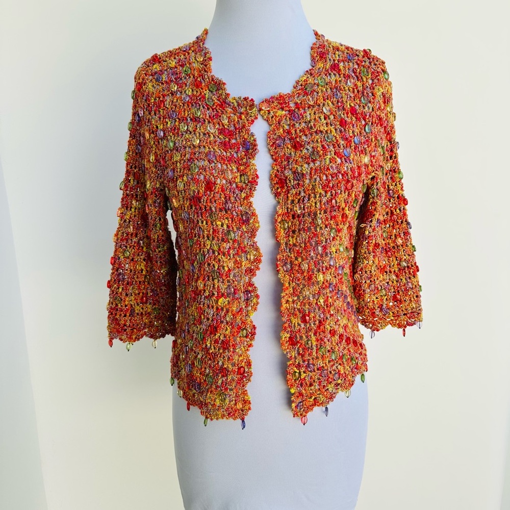 Cynthia Steffe Vibrant Multicolor Cardigan